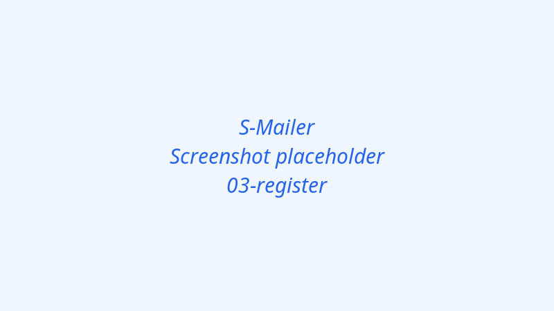 Register the sender